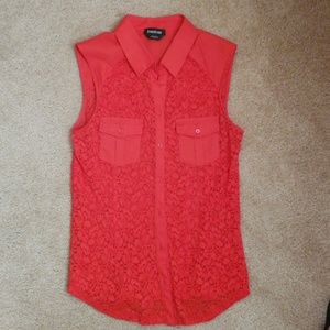 BEBE Lace blouse